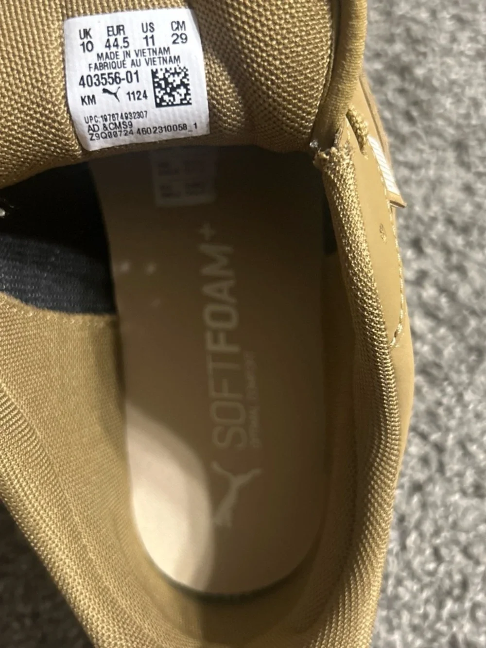 Puma Men’s Tan Low-Top Sneakers